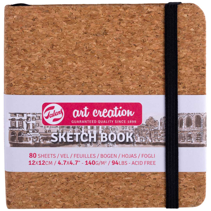 Sketchbook Cork 12x12 cm i gruppen Papir & Blok / Kunstnerblok / Skitsebøger hos Pen Store (131857)