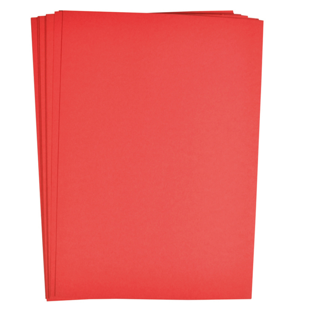 Farvet papir Rød 25 stk 180 g