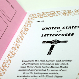 United States of Letterpress B 3-Pack i gruppen Papir & Blok / Skriv og noter / Notesbøger hos Pen Store (125130)
