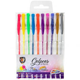 Gelpenne 10-sæt i gruppen Kids / Børnepenne / Skrivestifter til børn hos Pen Store (129325)
