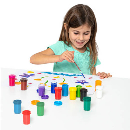 Gouachefarve 12x15 ml + pensel (3 år+) i gruppen Kids / Farve og maling til børn / Farver for børn hos Pen Store (131140)