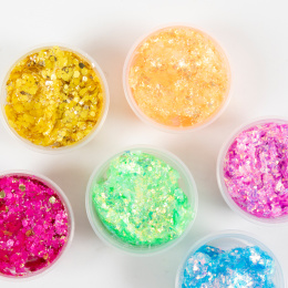 Glitterler 6x20 ml Farveblanding i gruppen Kids / Farve og maling til børn / Skab med modellervoks hos Pen Store (131404)