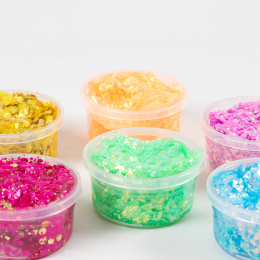 Glitterler 6x20 ml Farveblanding i gruppen Kids / Farve og maling til børn / Skab med modellervoks hos Pen Store (131404)