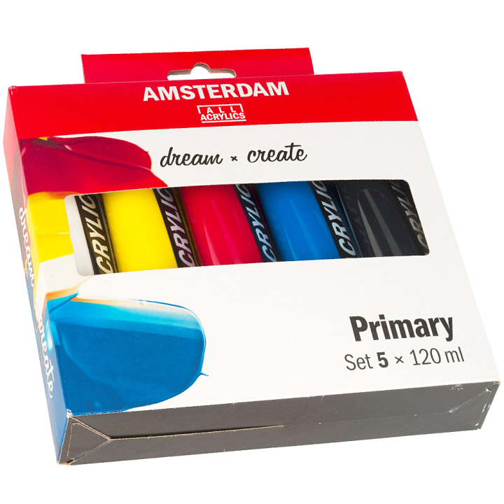 Akryl Primary Sæt i gruppen Kunstnerartikler / Kunstnerfarver / Akrylmaling hos Pen Store (104068)
