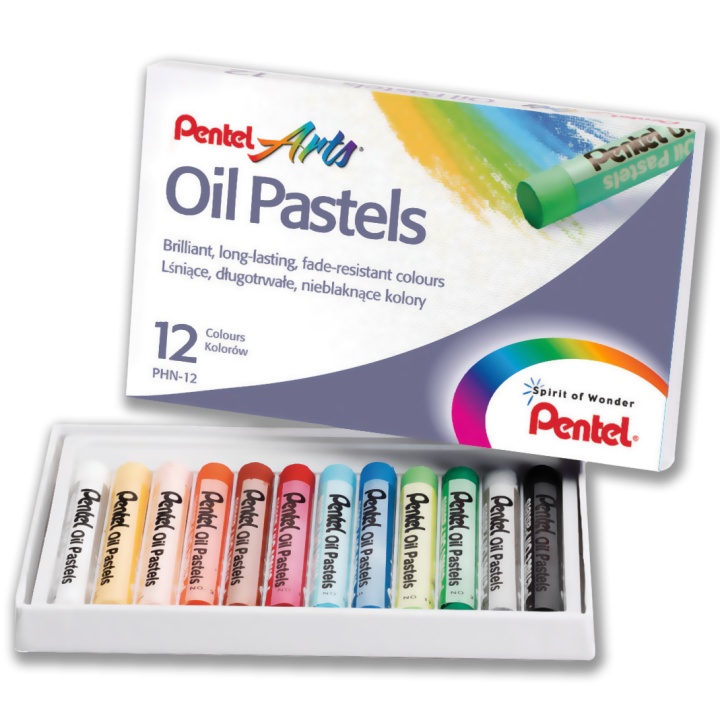 Oliepastel sæt 12 stk i gruppen Kunstnerartikler / Kridt og blyanter / Pastelkridt hos Pen Store (104641)