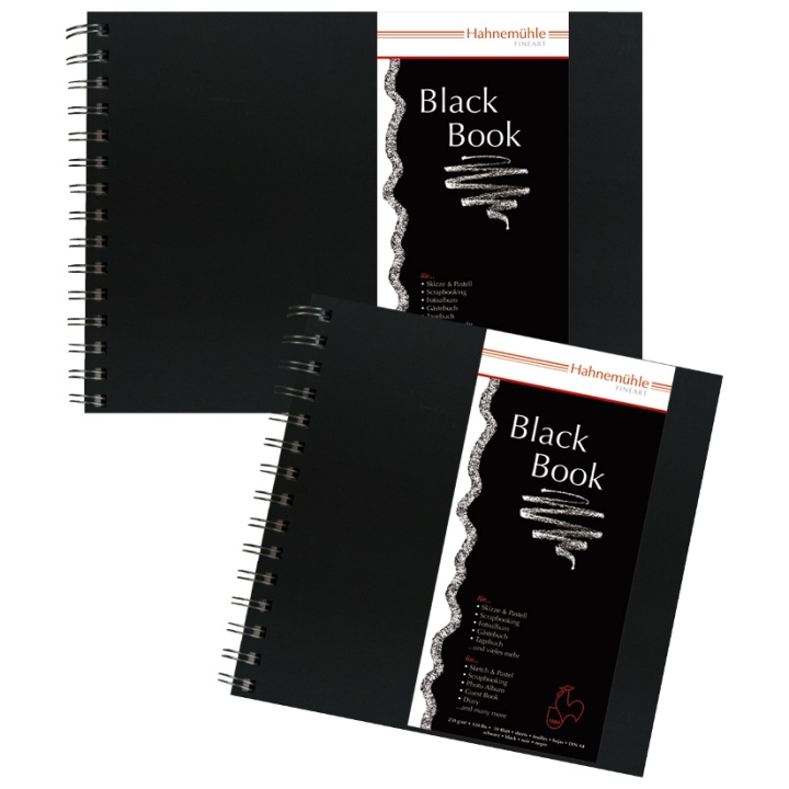 Sketch/Pastel Pad Black A4 i gruppen Papir & Blok / Kunstnerblok / Tegnings- og skitseblok hos Pen Store (106273)