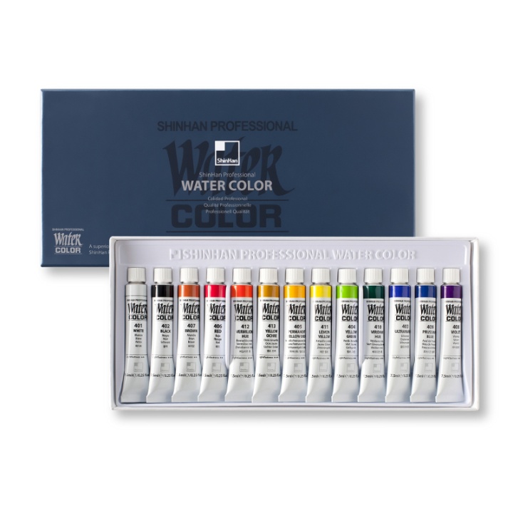 Water Colors PRO 7.5ml 13-set i gruppen Kunstnerartikler / Kunstnerfarver / Akvarelmaling hos Pen Store (107246)