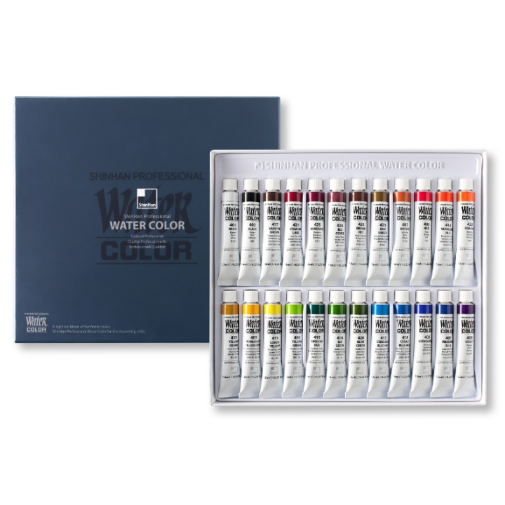 Water Colors PRO 24-set i gruppen Kunstnerartikler / Kunstnerfarver / Akvarelmaling hos Pen Store (107247)