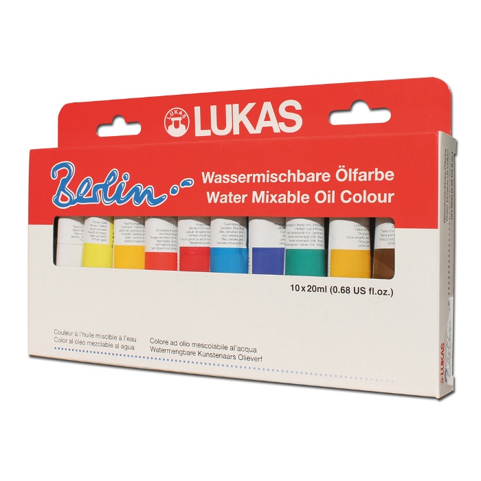 Berlin Water Mixerable Oil Color Selection 20 ml 10-set i gruppen Kunstnerartikler / Kunstnerfarver / Oliemaling hos Pen Store (107248)