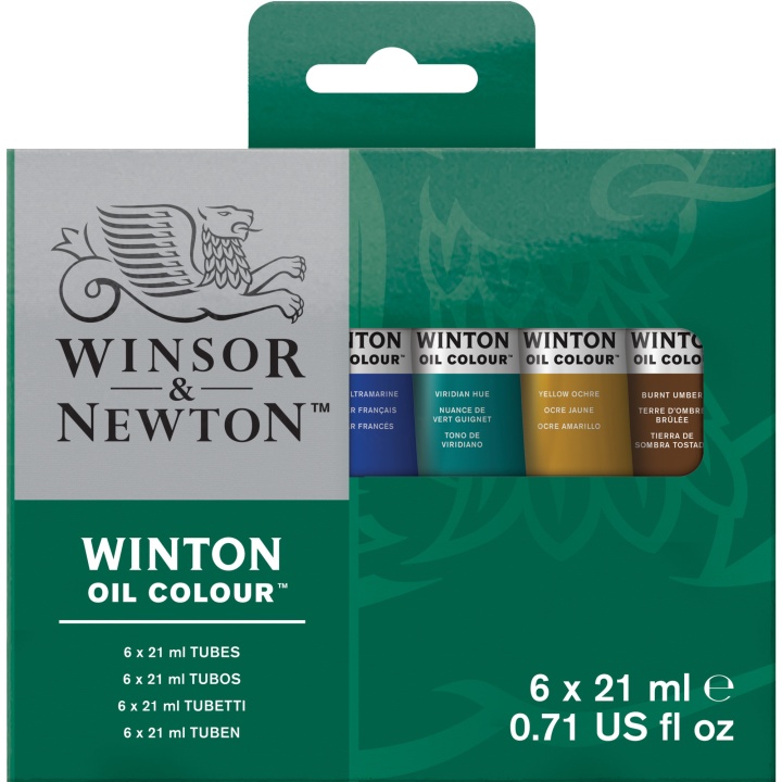 Winton Oil Color Tube Set 6 x 21 ml i gruppen Kunstnerartikler / Kunstnerfarver / Oliemaling hos Pen Store (107254)
