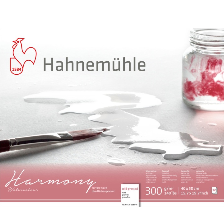 Akvarelblok Harmony CP 300g 40×50cm i gruppen Papir & Blok / Kunstnerblok / Akvarelblok hos Pen Store (108749)