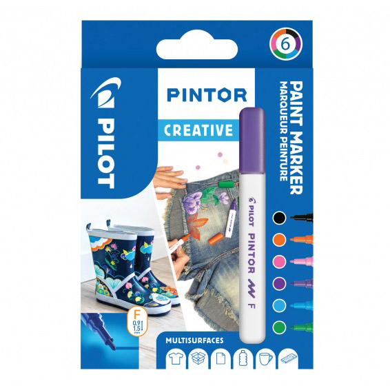 Pintor Fine 6-pack Creative i gruppen Penne / Kunstnerpenne / Illustrationmarkers hos Pen Store (109492)