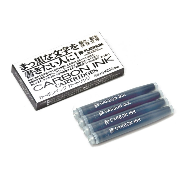 Carbon Ink Cartridge 4 pcs i gruppen Penne / Pentilbehør / Patroner og refills hos Pen Store (109788)