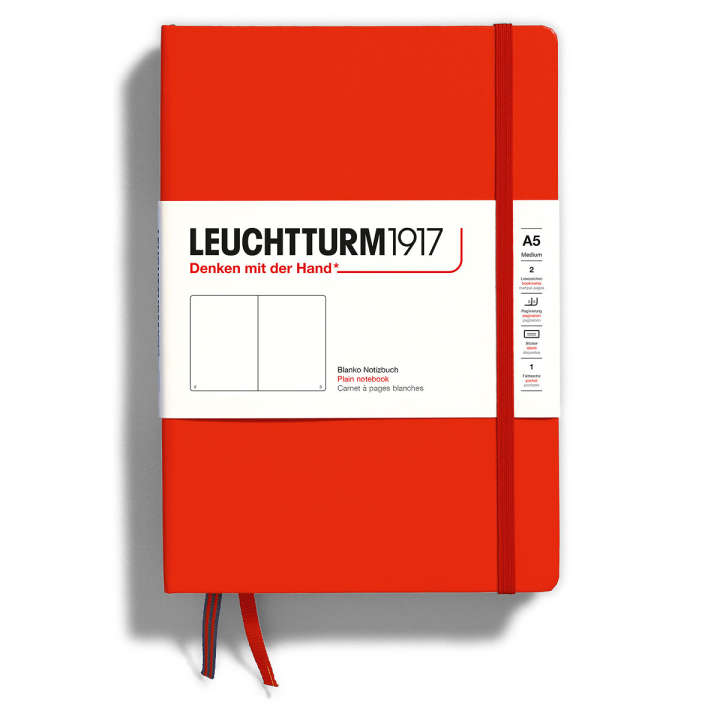 Notebook A5 Medium Fox Red i gruppen Papir & Blok / Skriv og noter / Notesbøger hos Pen Store (129430_r)