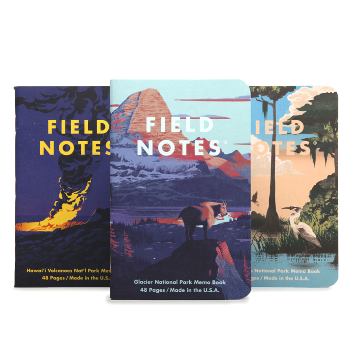 National Parks Serie F 3-Pack i gruppen Papir & Blok / Skriv og noter / Notesbøger hos Pen Store (129841)