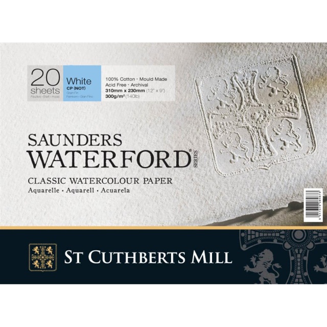 Saunders Waterford Akvarelblok CP/NOT 31x23 cm 300g