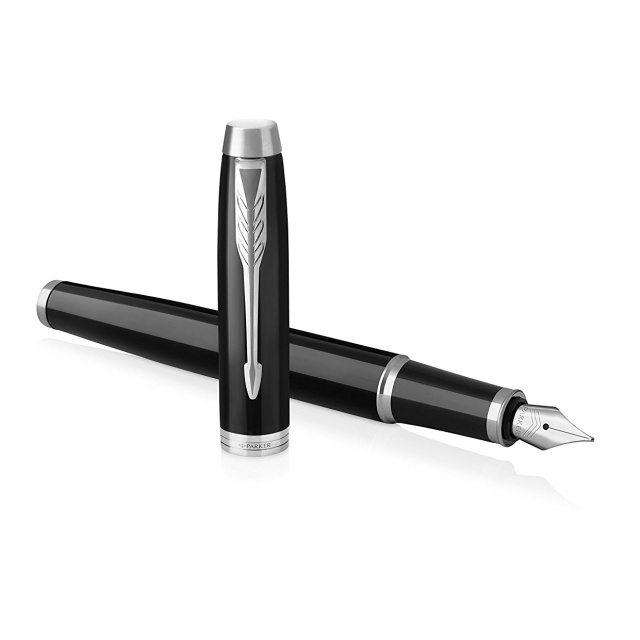 IM Black/Chrome Fyldepen i gruppen Penne / Fine Writing / Fyldepenne hos Pen Store (104667)