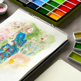 Gansai Tambi Akvarel sæt 24 stk i gruppen Kunstnerartikler / Kunstnerfarver / Akvarelmaling hos Pen Store (101077)