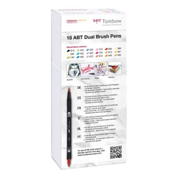 ABT Dual Brush pen 18-set Secondary i gruppen Penne / Kunstnerpenne / Penselpenne hos Pen Store (101097)