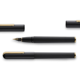 Imporium Black/Gold Fyldepen i gruppen Penne / Fine Writing / Fyldepenne hos Pen Store (101822_r)