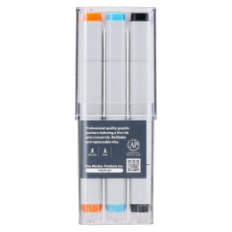 Marker sæt 12 stk Basic Colors i gruppen Penne / Kunstnerpenne / Illustrationmarkers hos Pen Store (103255)
