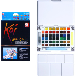 Koi Water Colors Sketch Box 48 i gruppen Kunstnerartikler / Kunstnerfarver / Akvarelmaling hos Pen Store (103506)