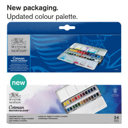 Cotman Water Colors Sketchers Metal Box i gruppen Kunstnerartikler / Kunstnerfarver / Akvarelmaling hos Pen Store (107244)