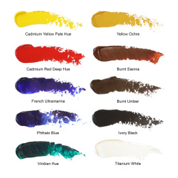 Winton Oil Color Tube 21 ml 10-set i gruppen Kunstnerartikler / Kunstnerfarver / Oliemaling hos Pen Store (107255)