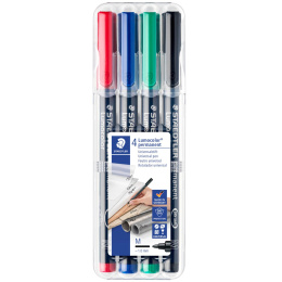 Lumocolor permanent Medium sæt 4 stk i gruppen Penne / Mærkning og kontor / Markeringspenne hos Pen Store (110758)