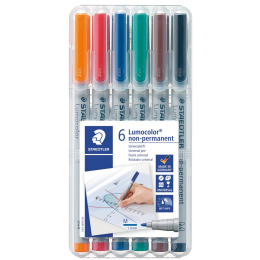Lumocolor Non-permanent Medium sæt 6 stk i gruppen Penne / Mærkning og kontor / Markeringspenne hos Pen Store (111035)