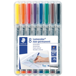 Lumocolor Non-permanent Medium sæt 8 stk i gruppen Penne / Mærkning og kontor / Markeringspenne hos Pen Store (111071)