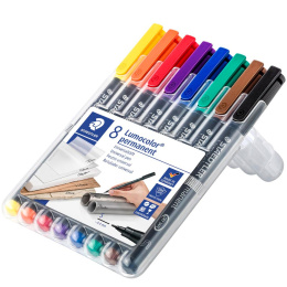 Lumocolor permanent Superfine sæt 8 stk i gruppen Penne / Mærkning og kontor / Markeringspenne hos Pen Store (111072)