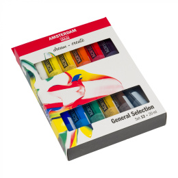 Acrylic Standard Sæt 12 x 20 ml i gruppen Kunstnerartikler / Kunstnerfarver / Akrylmaling hos Pen Store (111757)