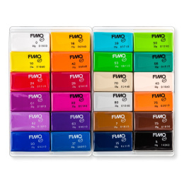 FIMO Soft Modelleringsler 24 x 25 g Basic colours i gruppen Hobby & Kreativitet / Skabe / Modellervoks hos Pen Store (126654)