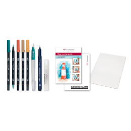 ABT Dual Watercoloring Brush set Seaside i gruppen Penne / Kunstnerpenne / Penselpenne hos Pen Store (126976)
