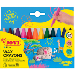 Vokskridt Jumbo Easy Grip 12-sæt (2 år+) i gruppen Kids / Børnepenne / Farvekridt til børn hos Pen Store (131117)